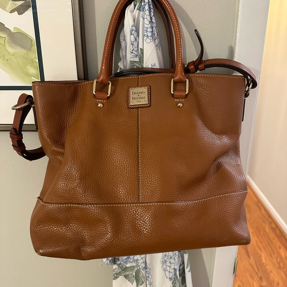 Dooney & Bourke Brown Leather Tote Bag